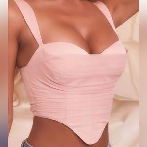 Size 6 Bustier Top Light Pink